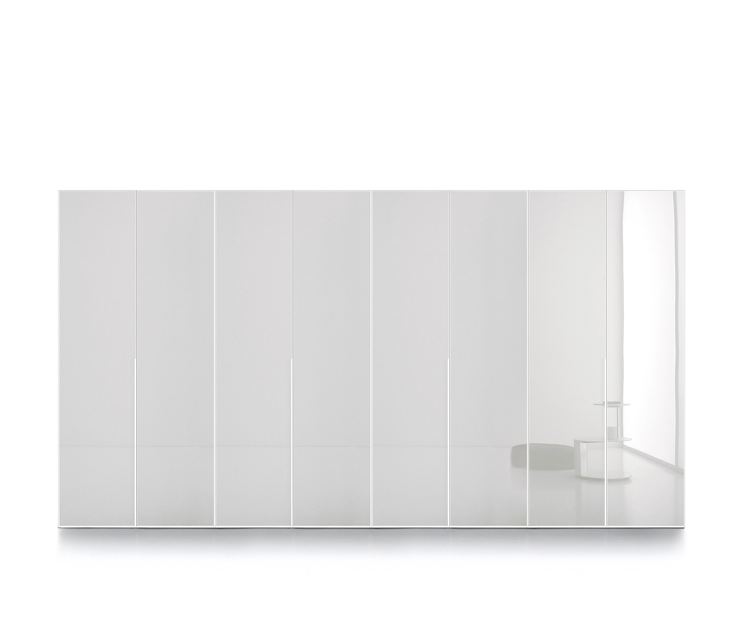 Esclusivo Novamobili Design armadio Crystal 4m bianco lucido
