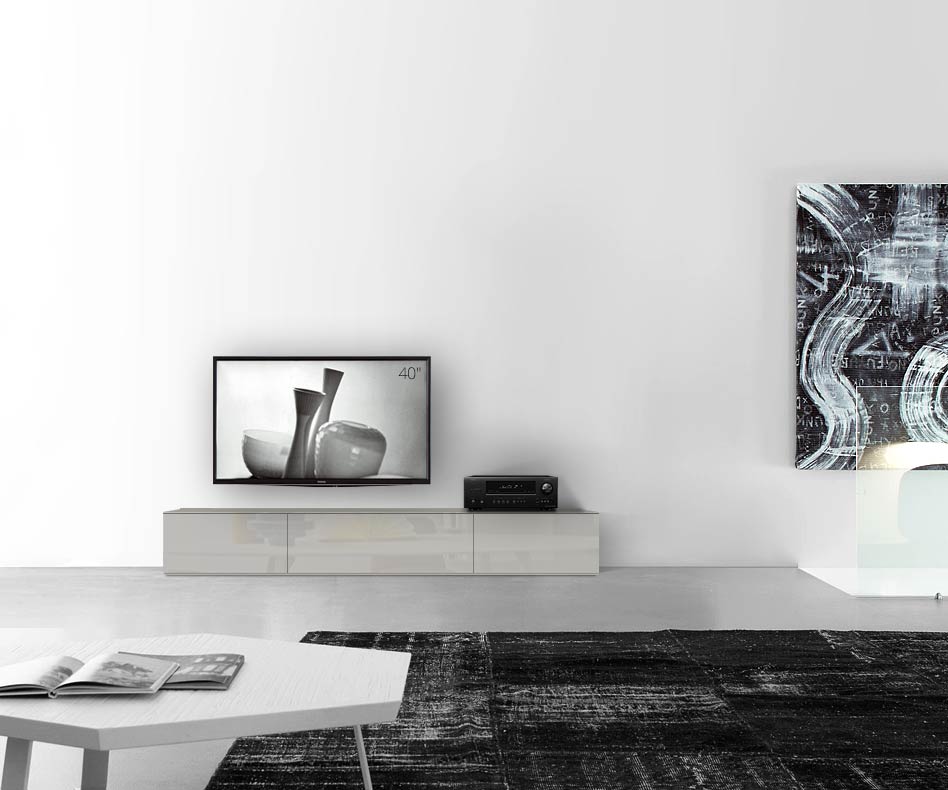 /Piano ribassato di design B210 H35 grigio chiaro lucido /Piano ribassato di design B210 H35 grigio chiaro lucido