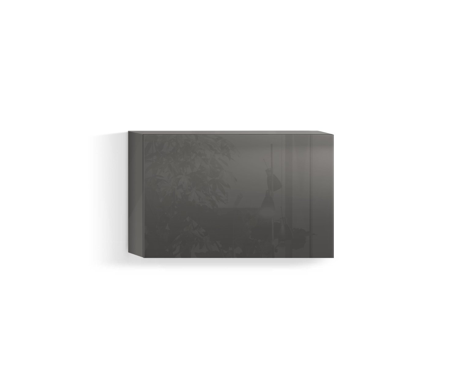 Parete attrezzata soggiorno design orizzontale H42 L60 top quarz410