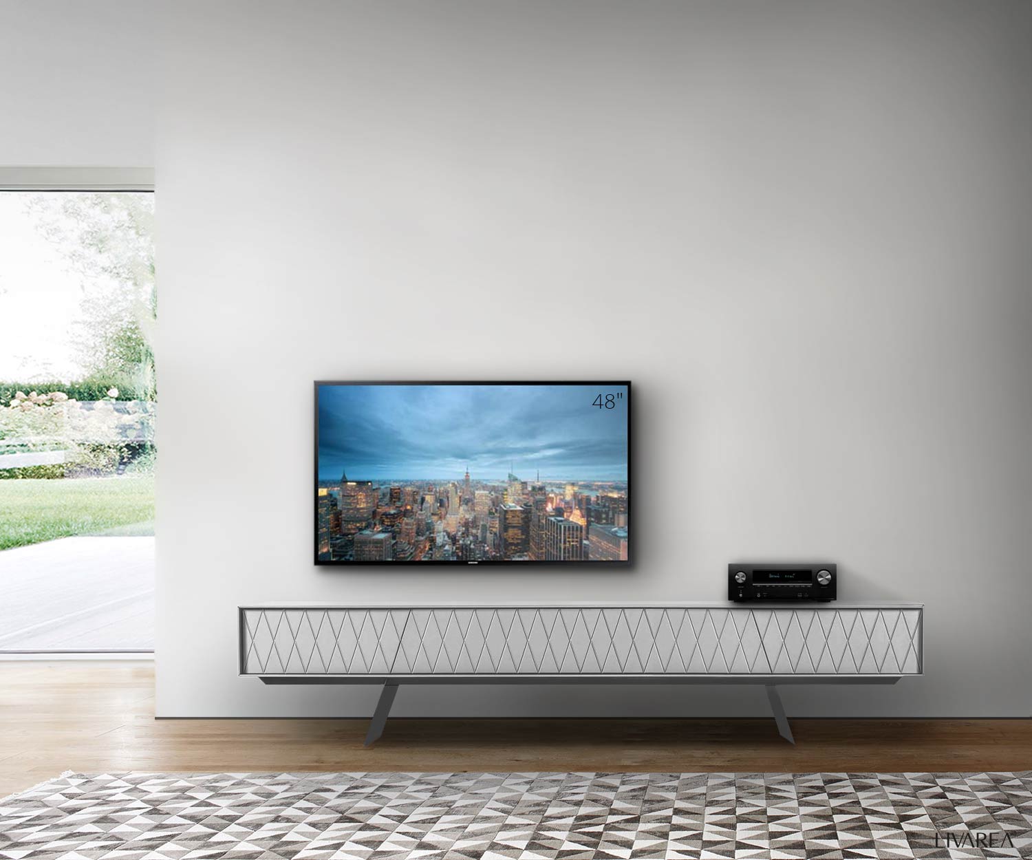 al2 e klipse 008 Design lowboard chiuso larghezza 240 cm carcassa bianca al2 e klipse 008 Design lowboard chiuso larghezza 240 cm carcassa bianca