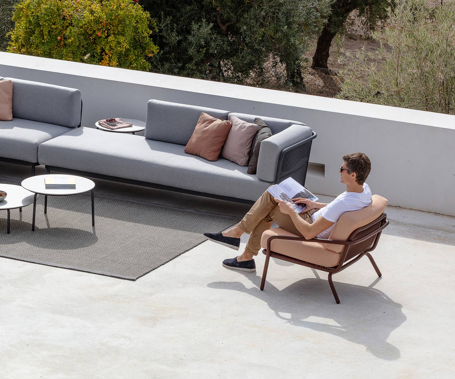 Todus Poltrona per il tempo libero Starling Design con divano da giardino Baza in terrazza Todus Poltrona per il tempo libero Starling Design con divano da giardino Baza in terrazza