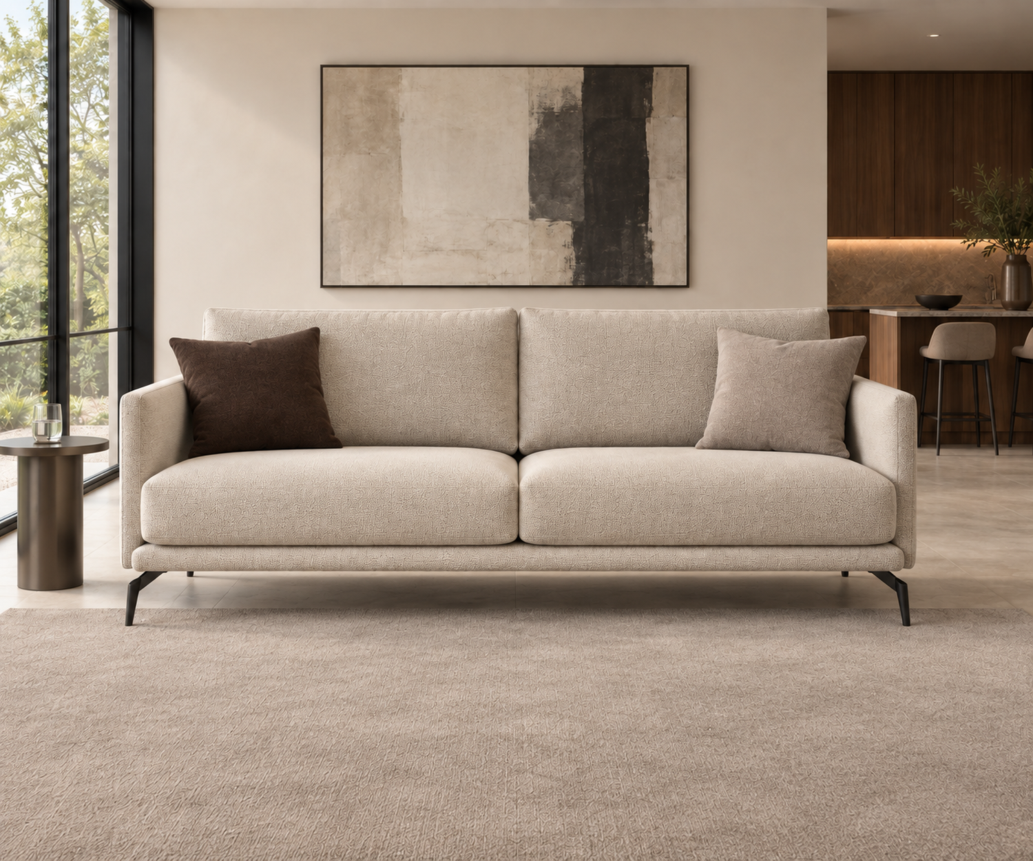 sofa-lisbora-2-sitzer-198-cm-beige-stoff-schwarze-metallfuesse-frontansicht-ohne-couchtisch sofa-lisbora-2-sitzer-198-cm-beige-stoff-schwarze-metallfuesse-frontansicht-ohne-couchtisch