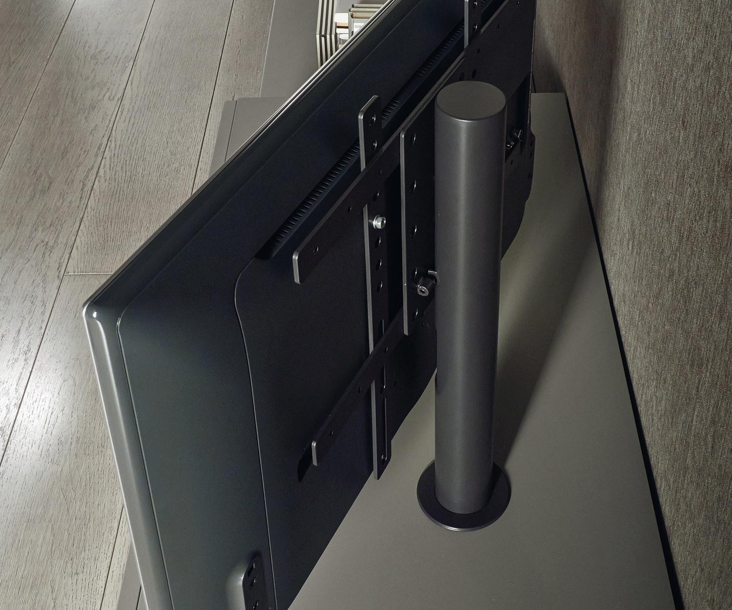 Moderno Livitalia Design Configuratore di lavagne girevoli Colonna porta TV Cavo integrato