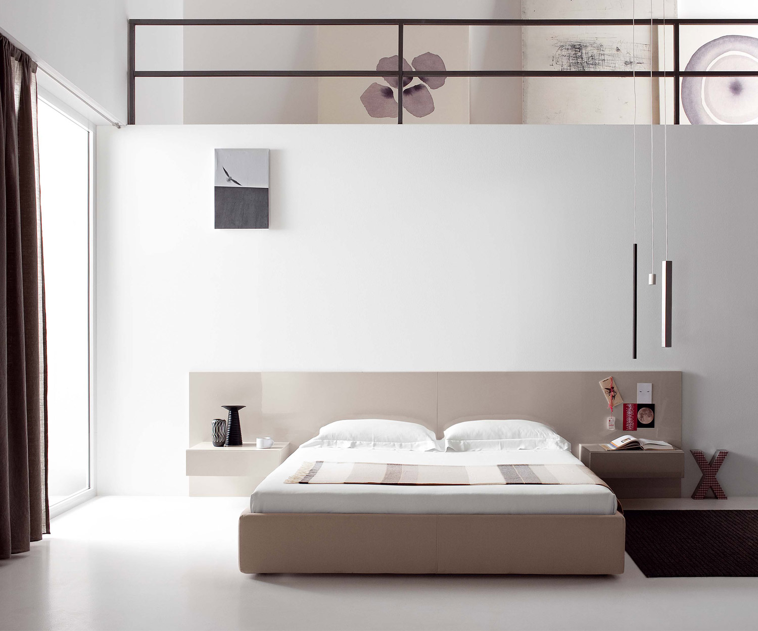 Novamobili Comodino Easy 1 cassetto sospeso Beige lucido Novamobili Comodino Easy 1 cassetto sospeso Beige lucido