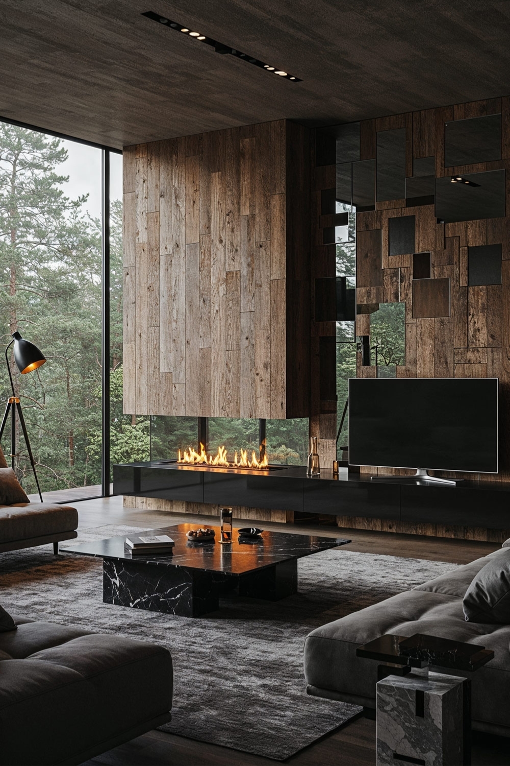 parete-in-legno-perfettamente-messa-in-scena-nel-soggiorno-da-un-camino-elettrico