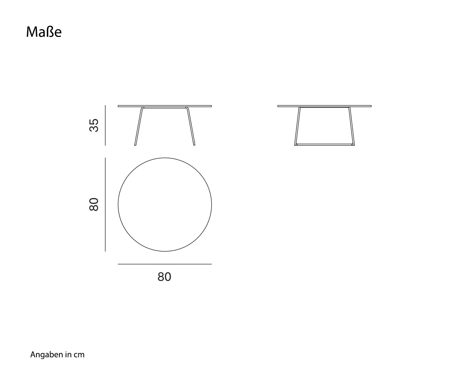Novamobili Tavolino Orbis sketch Dimensioni Novamobili Tavolino Orbis sketch Dimensioni