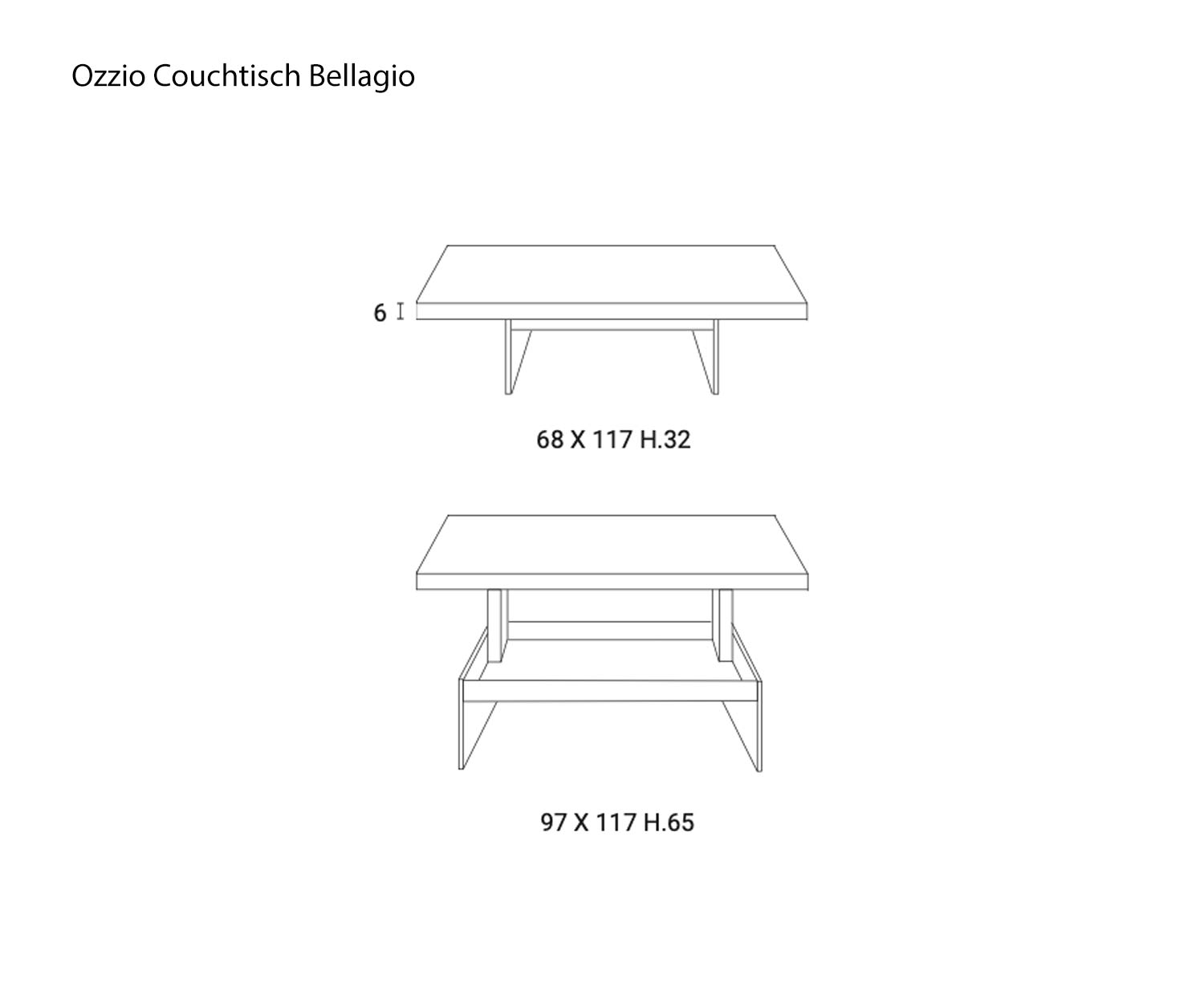 Schizzo del tavolino di design Bellagio di Ozzio Dimensioni Dimensioni Dimensioni Schizzo del tavolino di design Bellagio di Ozzio Dimensioni Dimensioni Dimensioni