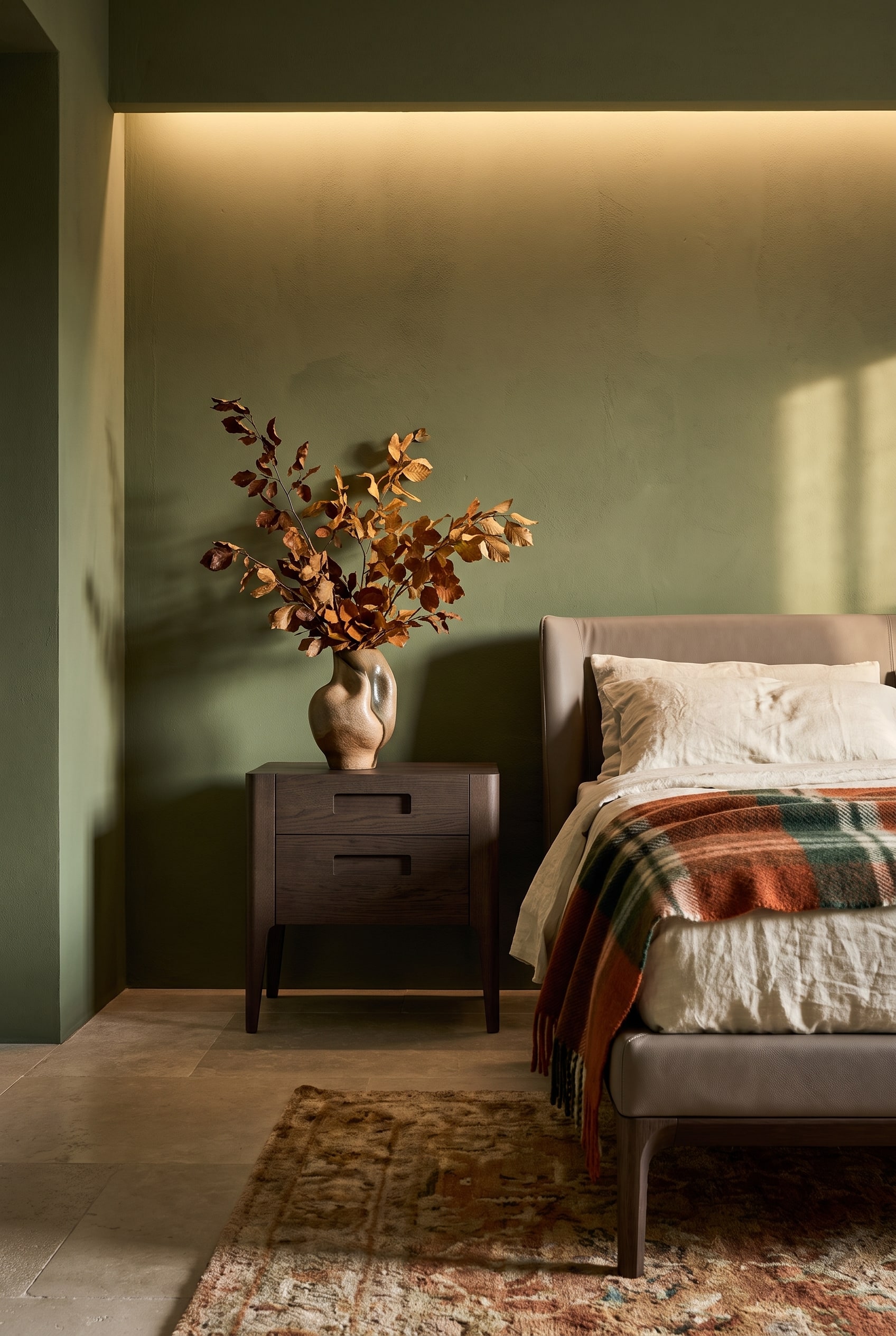 Schlafzimmer Nussbaum-Nachttisch Modern Italian Luxury