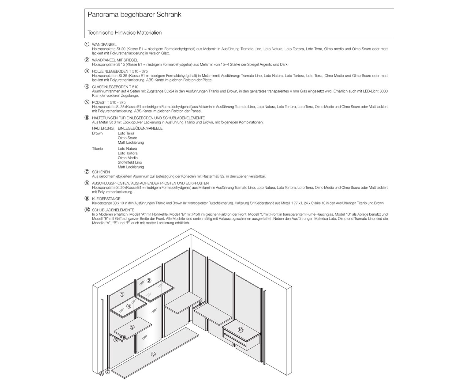 Livitalia Spogliatoio Panorama Design Dati tecnici Livitalia Spogliatoio Panorama Design Dati tecnici