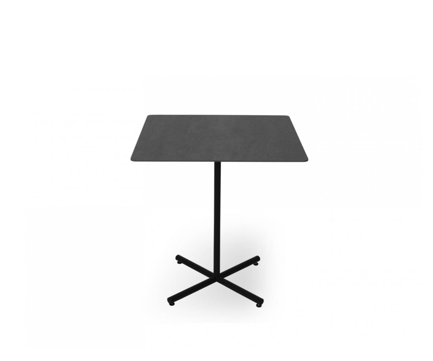 Esclusivo tavolo bistrot di design Todus Condor con piano rettangolare in antracite
