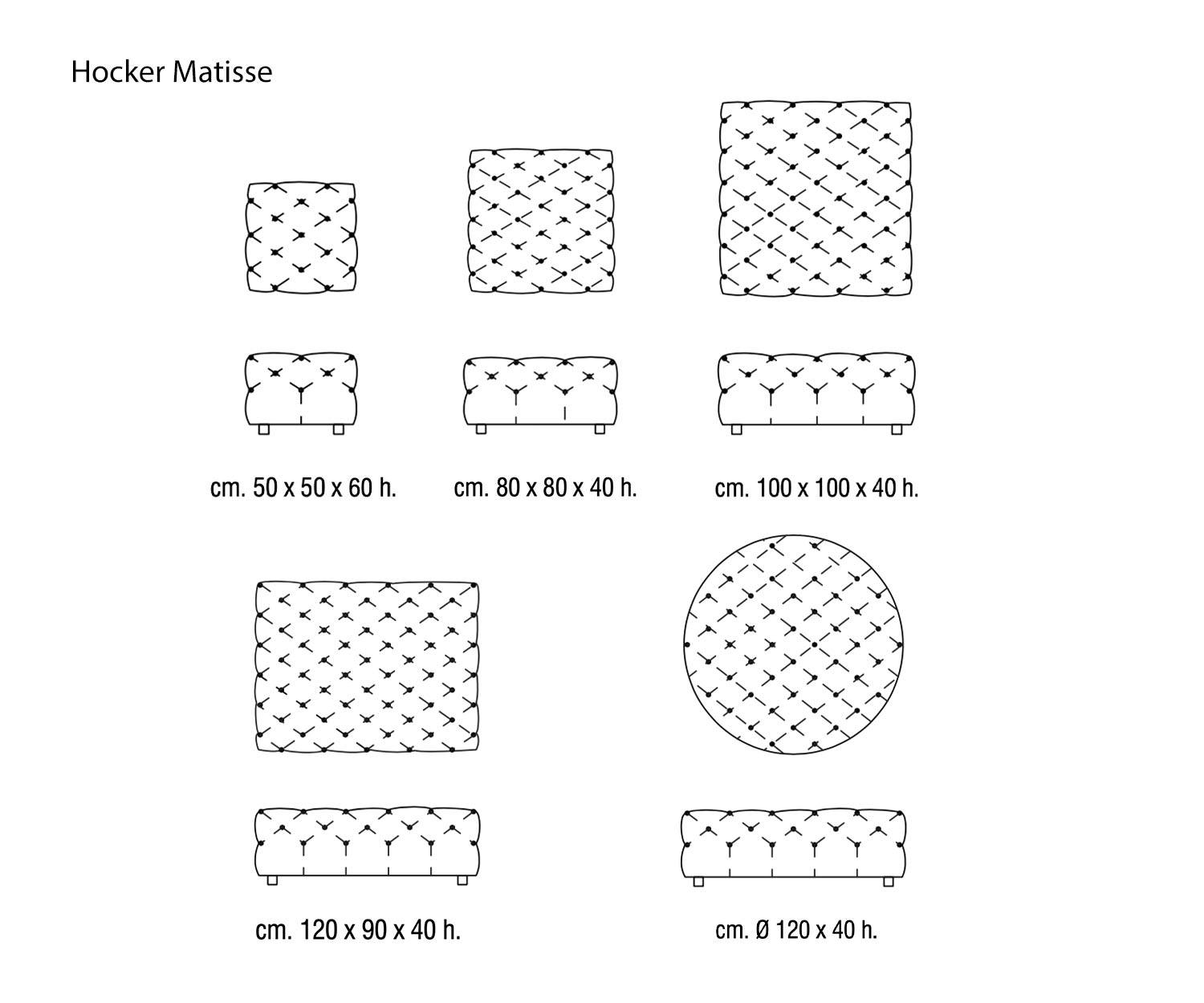 Marelli Sgabello Matisse Sketch Dimensioni Dimensioni