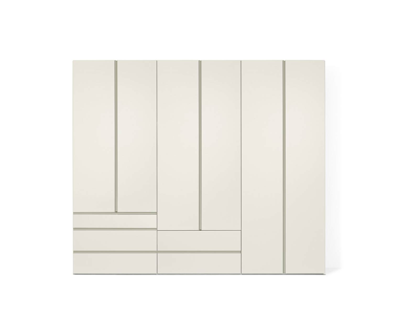 Esclusivo armadio Livitalia Design Collage in bianco opaco