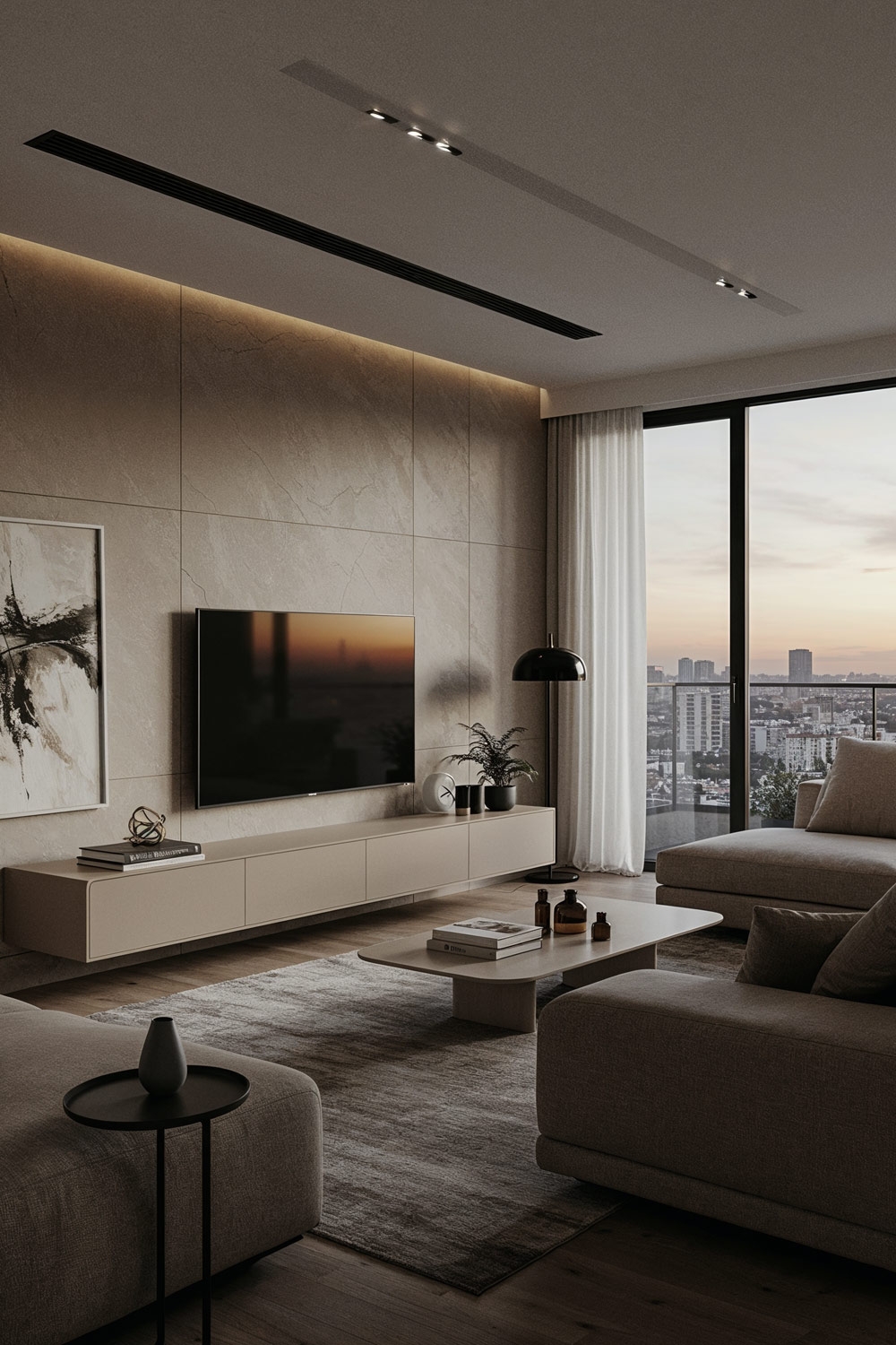 soggiorno-con-parete-beige