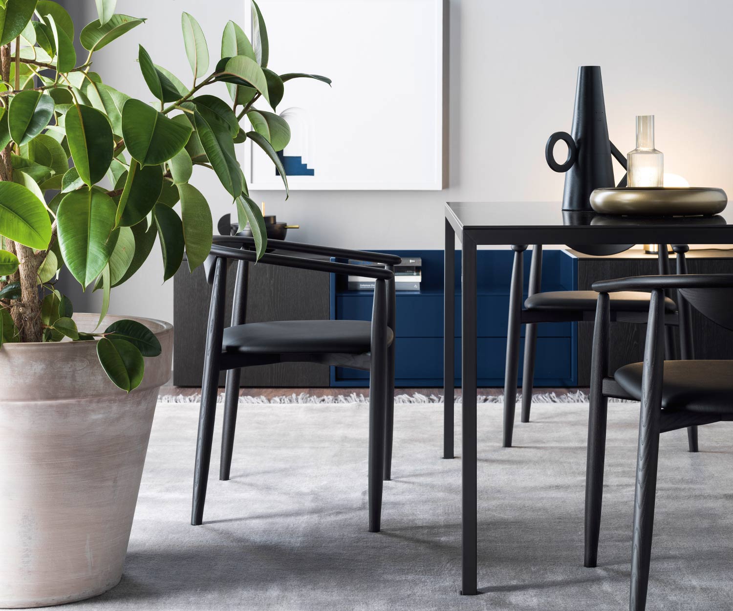 Tavolo da pranzo di design per il soggiorno di alta qualità Filo di Novamobili