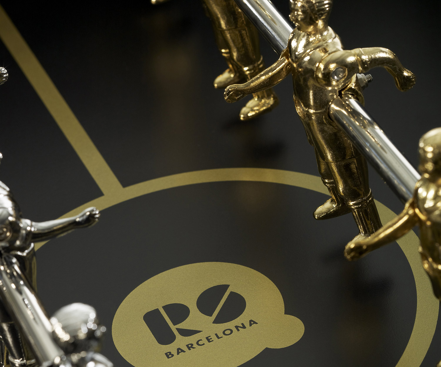 RS Barcelona RS#3 Legno Oro calcio balilla nero oro RS Barcelona RS#3 Legno Oro calcio balilla nero oro