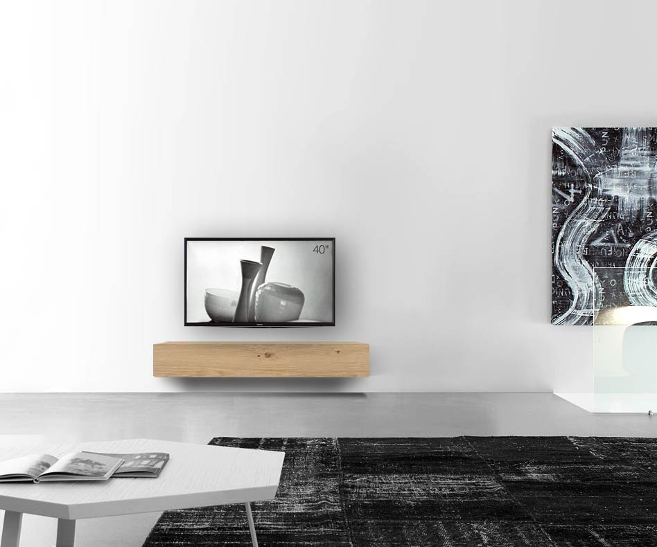 Livitalia Design in legno configuratore a parete 150 cm 24 cm 56 cm rovere chiaro Livitalia Design in legno configuratore a parete 150 cm 24 cm 56 cm rovere chiaro