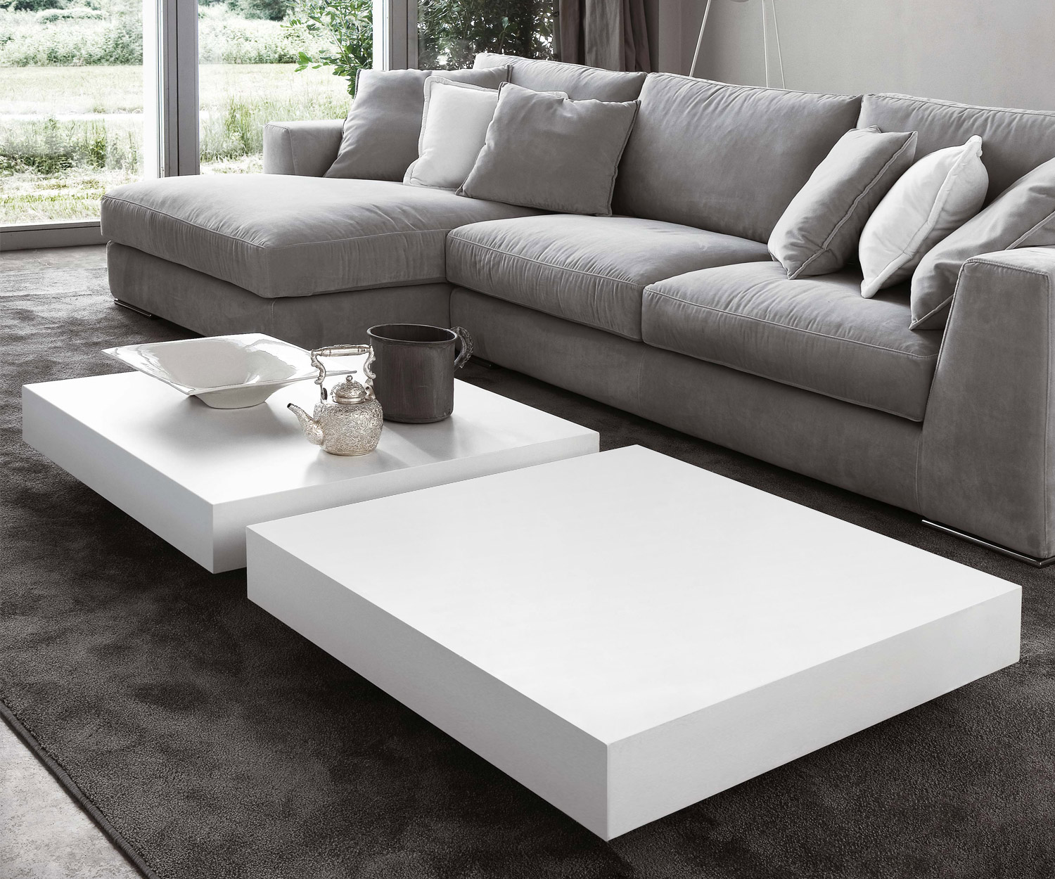 Esclusivo Novamobili Design tavolino ombra bianco