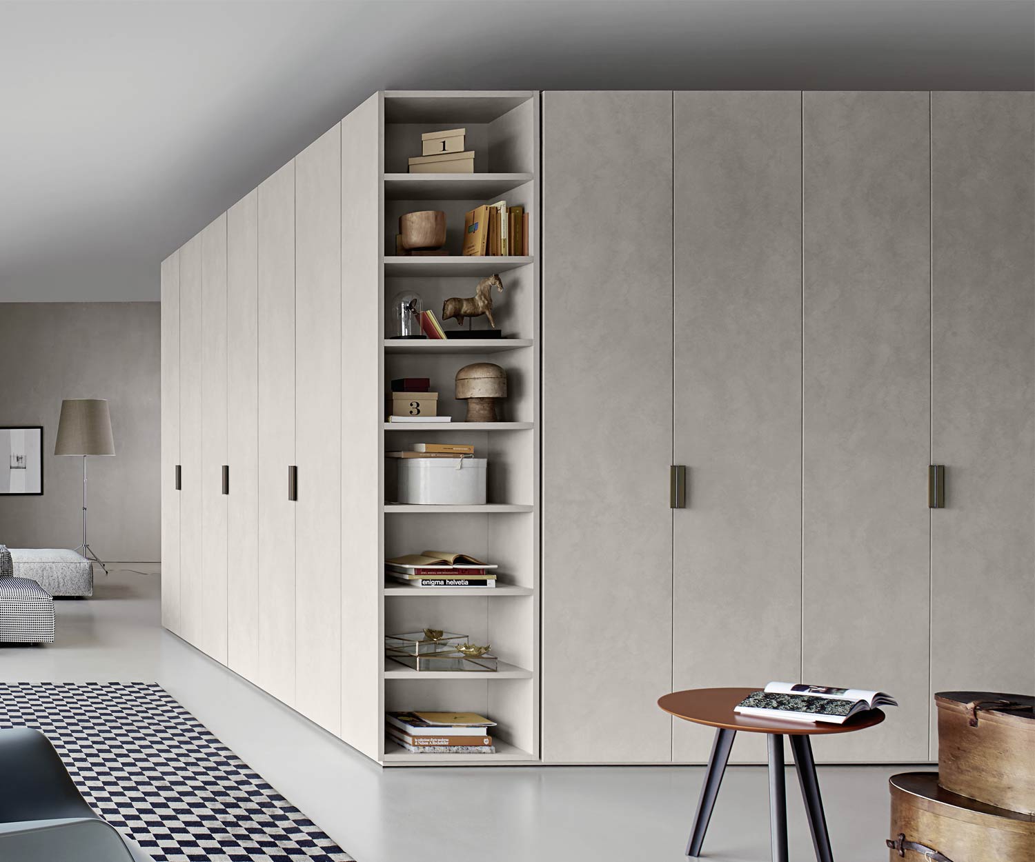 Esclusivo Livitalia Armadio di design Liscia in cemento spatolato effetto marmo Esclusivo Livitalia Armadio di design Liscia in cemento spatolato effetto marmo