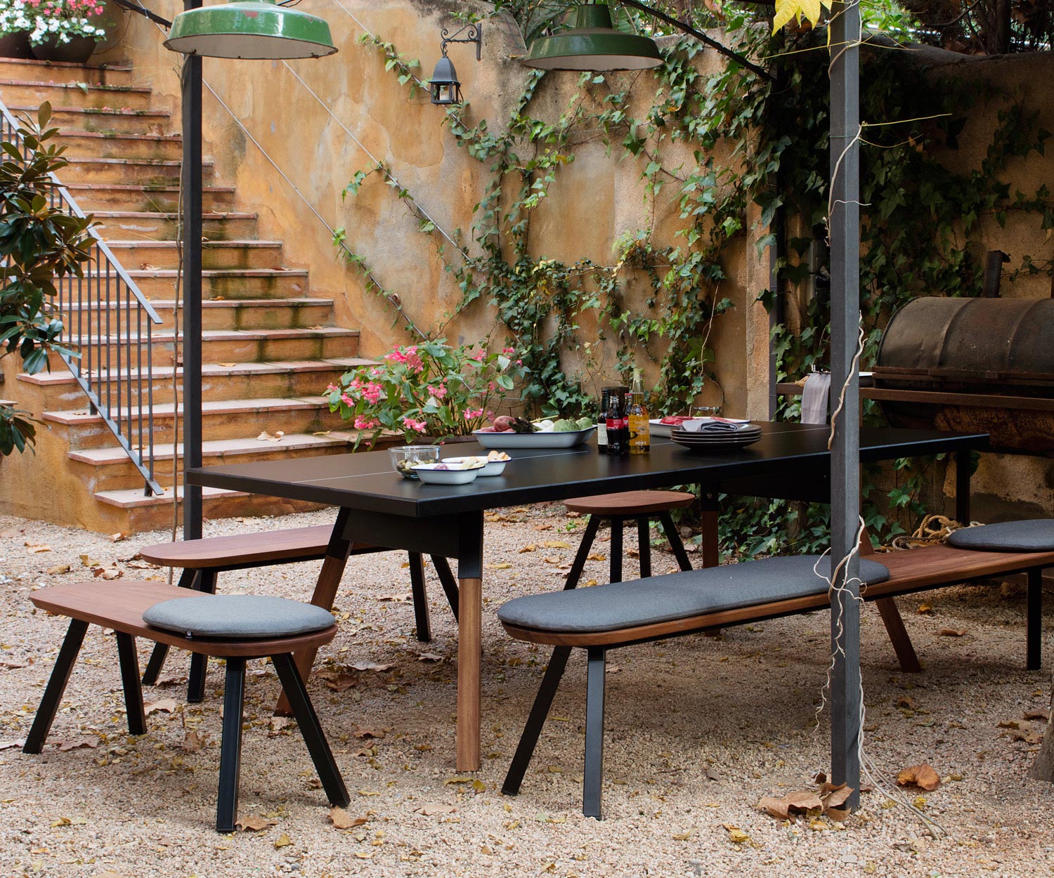 RS Barcelona Ping Pong Bench Outdoor Nero RS Barcelona Ping Pong Bench Outdoor Nero