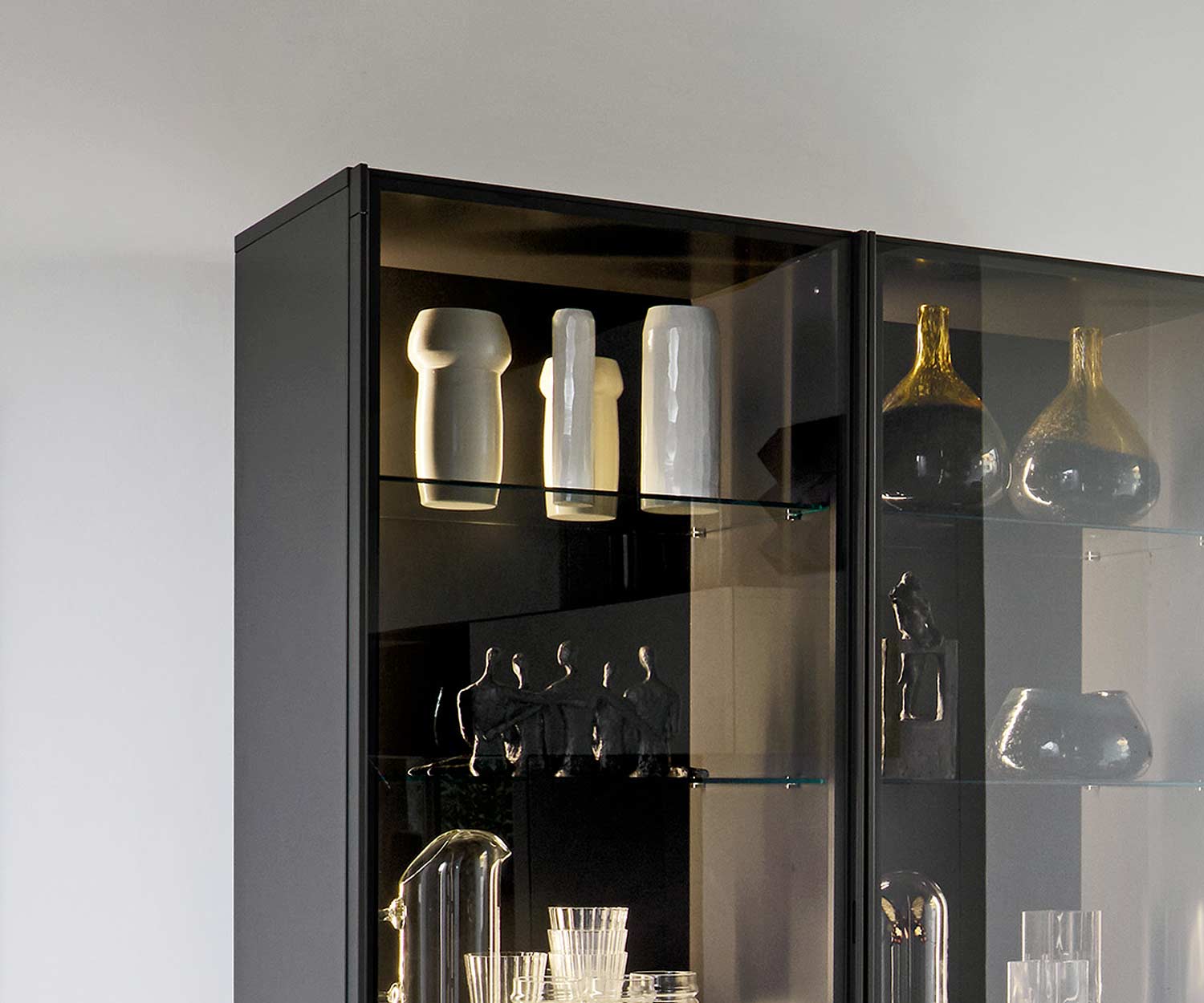 Livitalia Vetrinetta Scrigno Design in vetro colorato marrone Livitalia Vetrinetta Scrigno Design in vetro colorato marrone