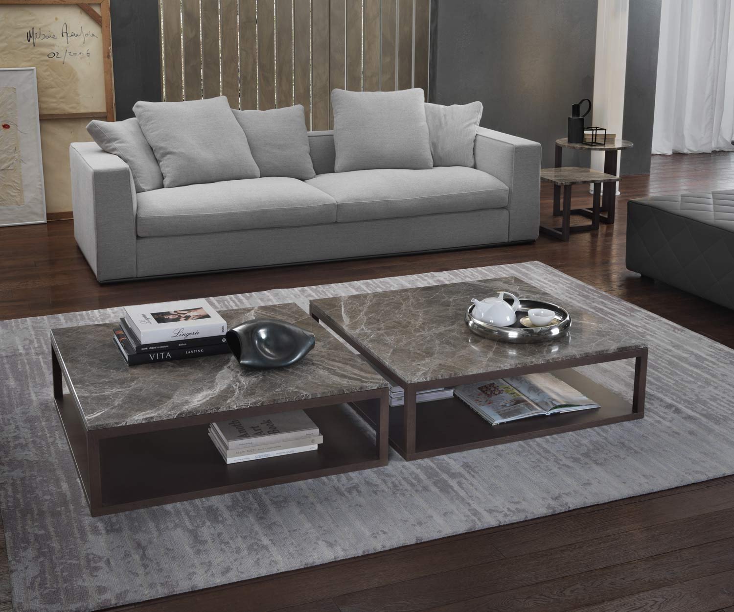 Brown Marelli Tavolino di design Pietra in marmo Perfetto Brown Marelli Tavolino di design Pietra in marmo Perfetto