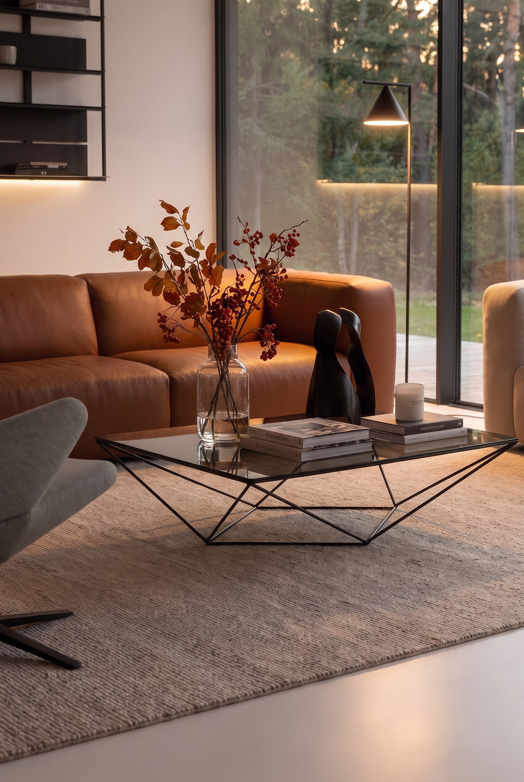 Wohnzimmer Glas Couchtisch Quiet Luxury