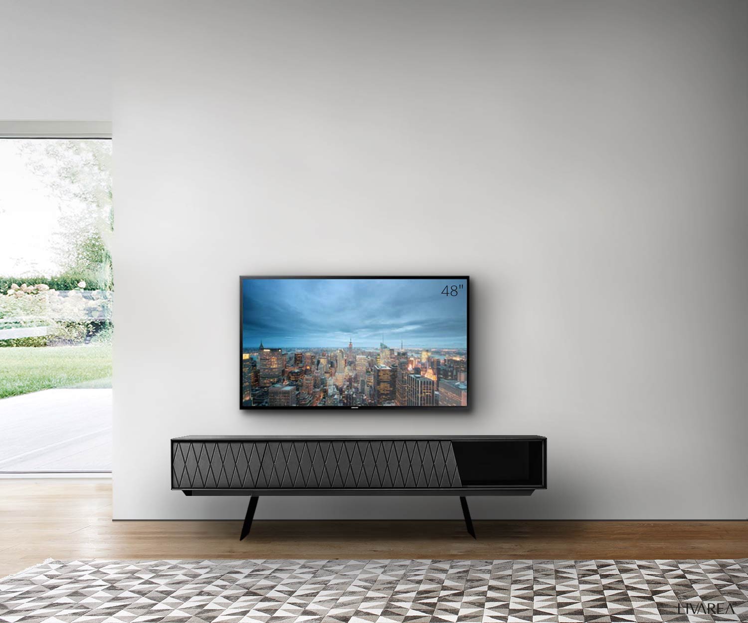 Moderno al2 e klipse 008 Design Design Piedi della credenza con anta a battente e cassetto a giorno Moderno al2 e klipse 008 Design Design Piedi della credenza con anta a battente e cassetto a giorno