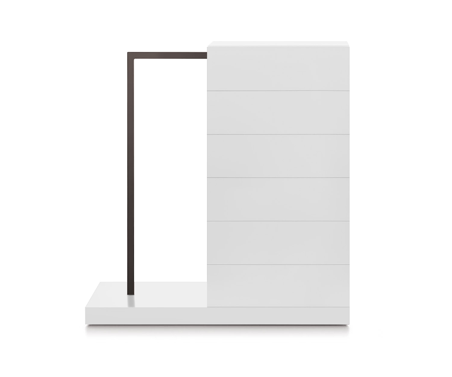 Novamobili Cassettiera alta Easy6 + armadio a sinistra L54cm bianco opaco300 Novamobili Cassettiera alta Easy6 + armadio a sinistra L54cm bianco opaco300