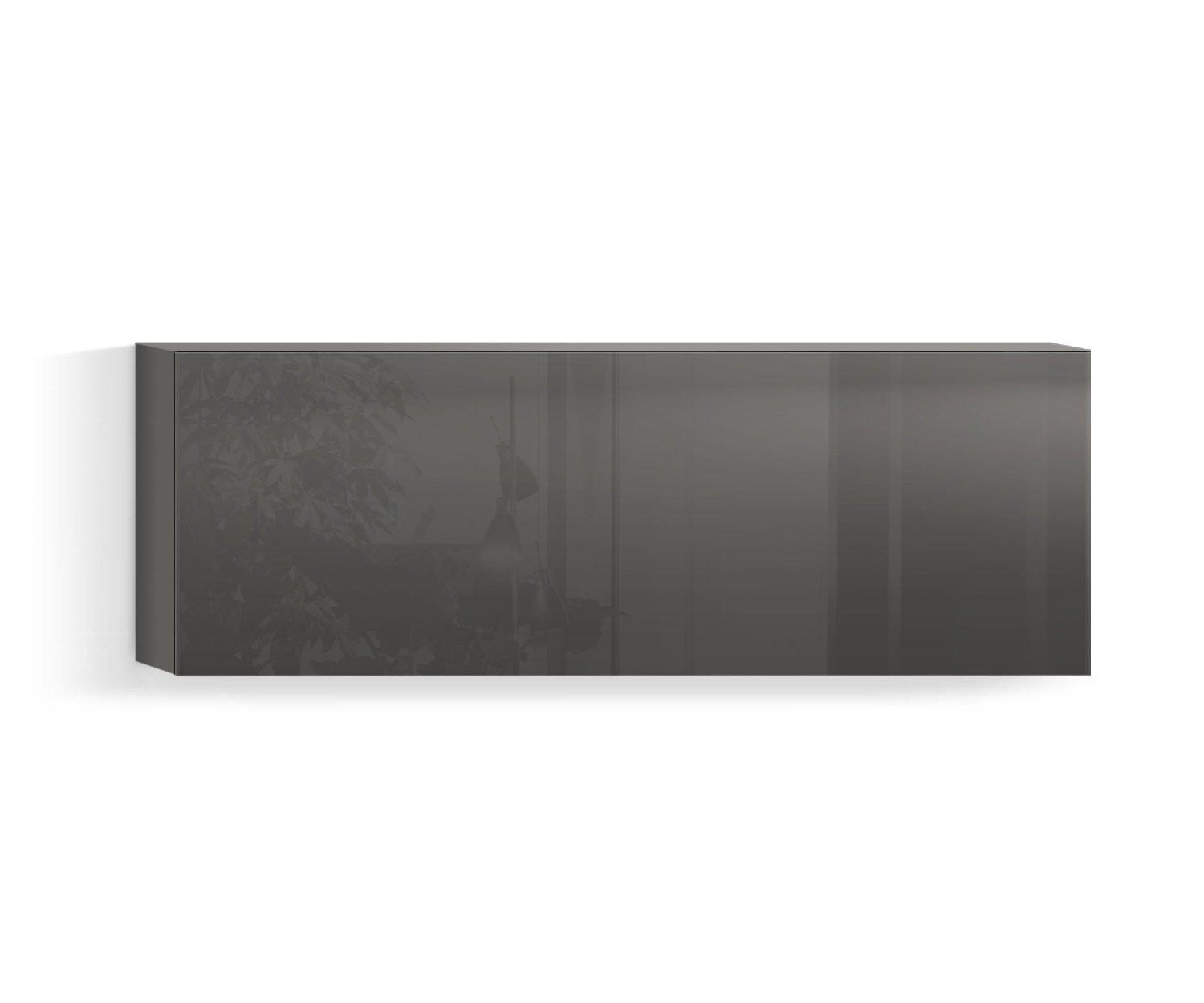 Parete attrezzata di design per soggiorno Orizzontale H42 L120 fondo quarz410 Parete attrezzata di design per soggiorno Orizzontale H42 L120 fondo quarz410