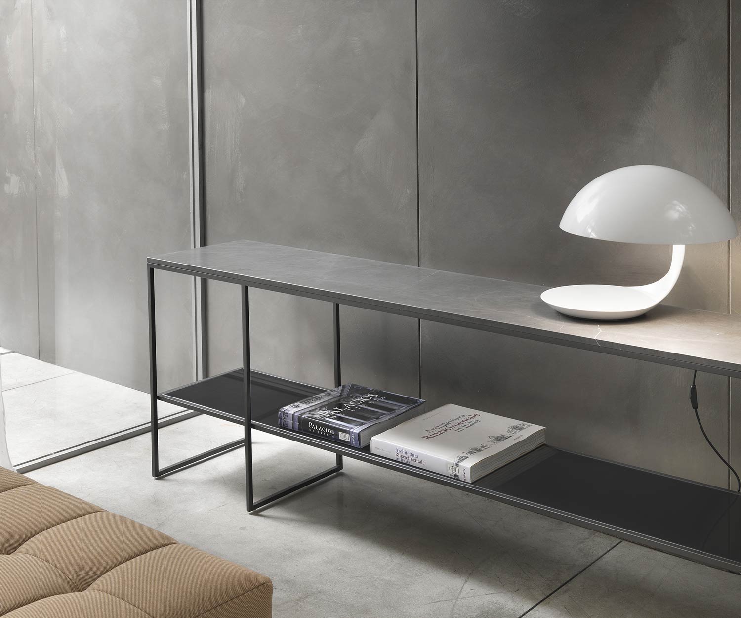 Di alta qualità Marelli Console Frame marmo grigio piano del tavolo vetro piastra di base Di alta qualità Marelli Console Frame marmo grigio piano del tavolo vetro piastra di base