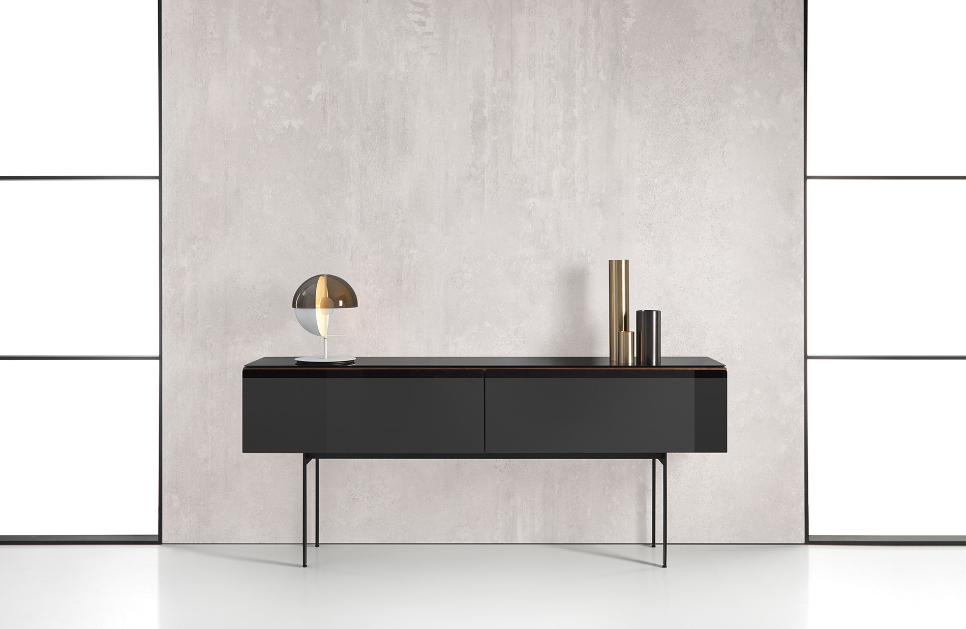 Credenza nera Punt Malmoe
