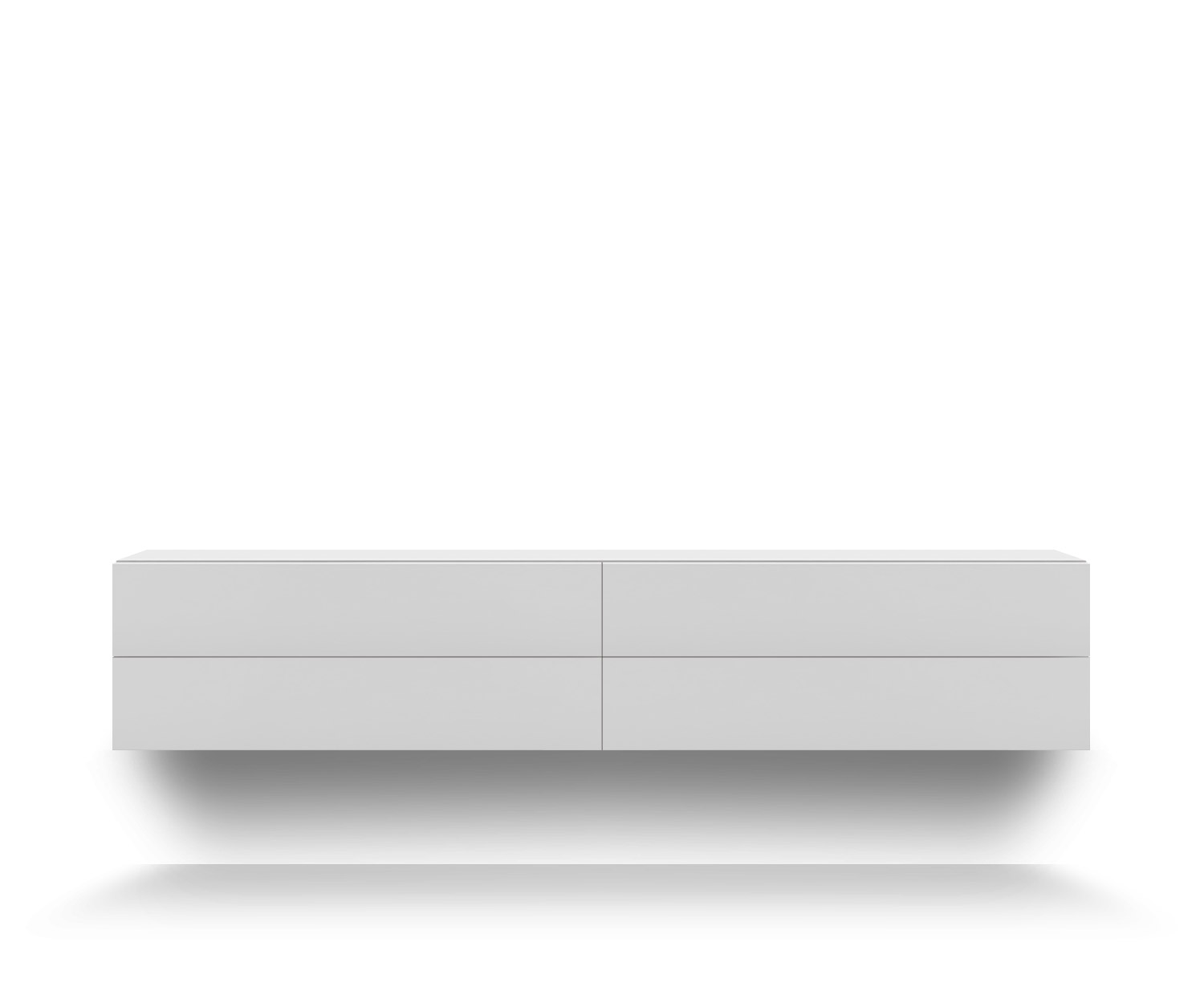 Novamobili Pensile design Easy 4 cassetti bianco opaco L 216 cm Novamobili Pensile design Easy 4 cassetti bianco opaco L 216 cm
