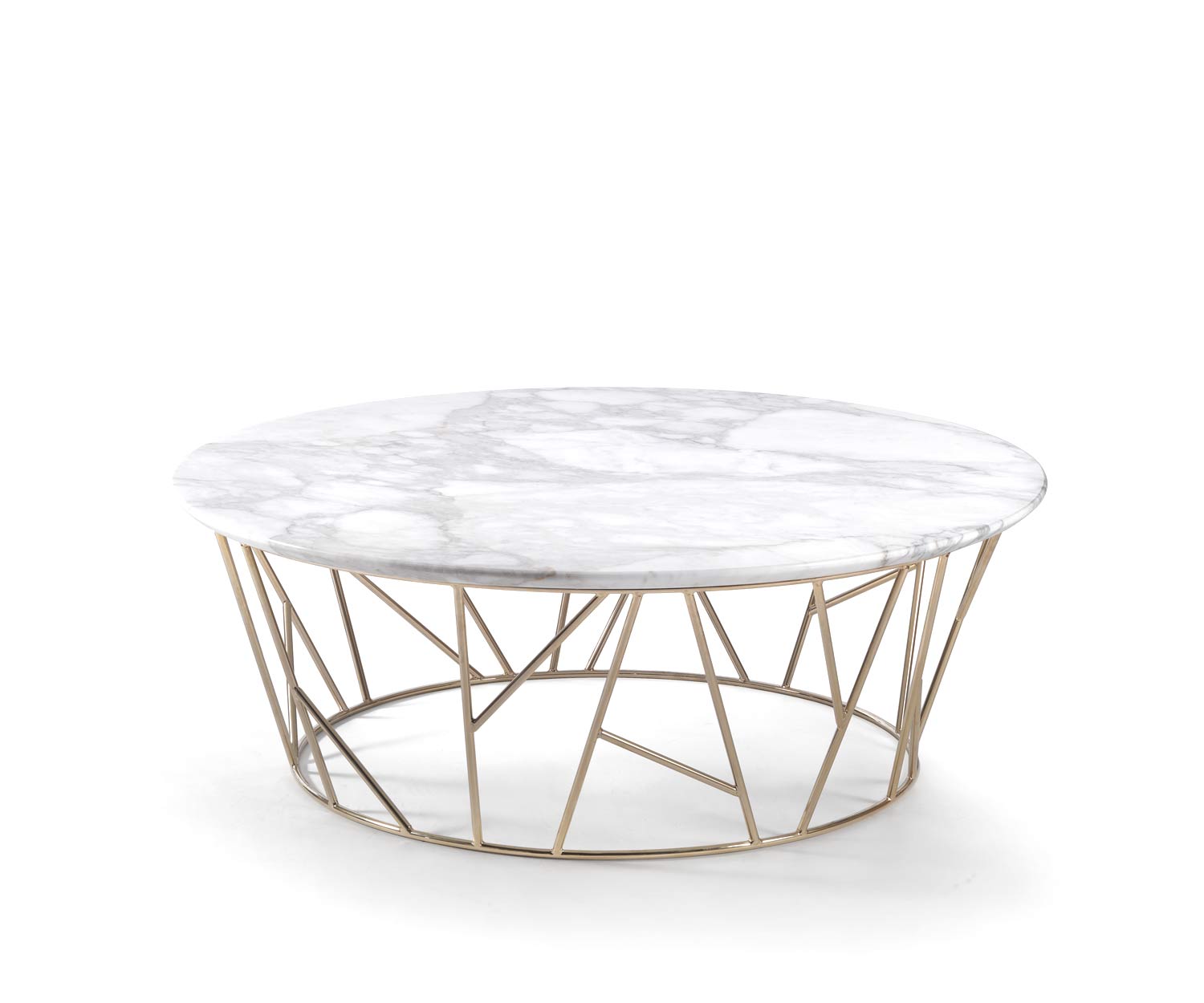 Exclusive Marelli Tavolino Twig in marmo bianco di Carrara