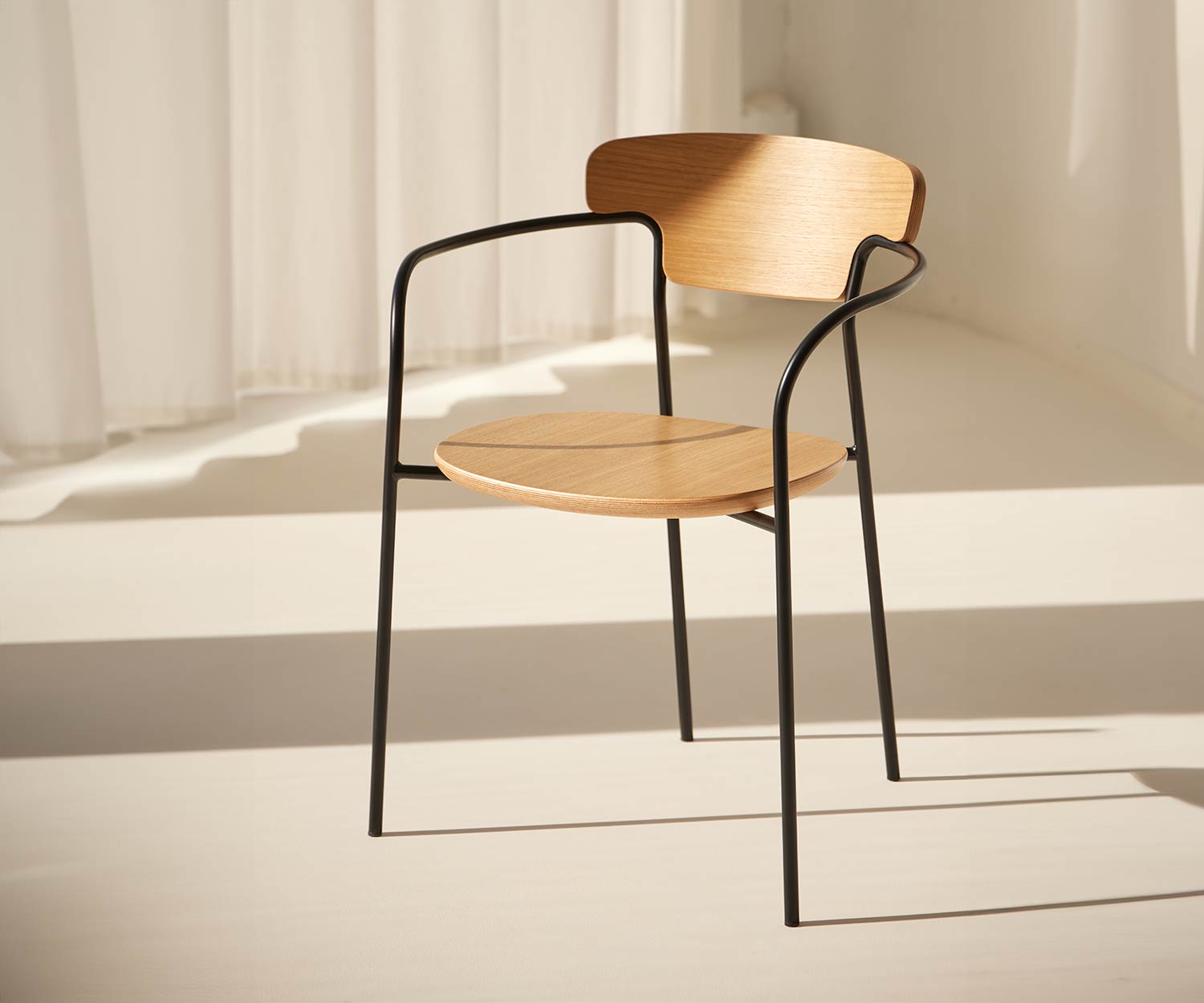 Punt Sedia in legno di pecan Punt Sedia in legno di pecan