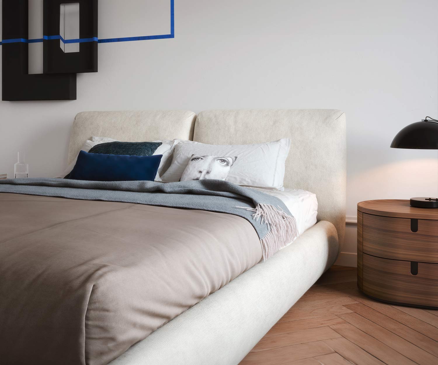 Novamobili Letto imbottito Midnight Novamobili Letto imbottito Midnight