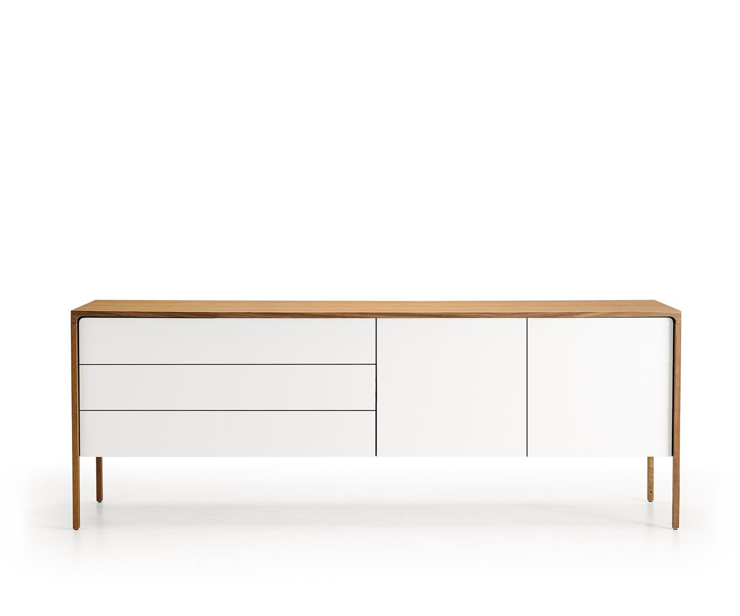 Esclusivo Punt Design Credenza Rovere Tattile Bianco Esclusivo Punt Design Credenza Rovere Tattile Bianco