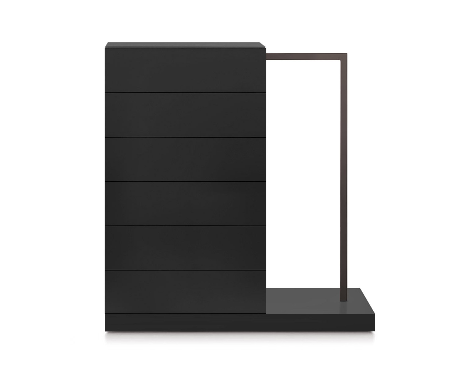 Novamobili Easy6 cassettiera alta + armadio a destra L64cm nero opaco318 Novamobili Easy6 cassettiera alta + armadio a destra L64cm nero opaco318