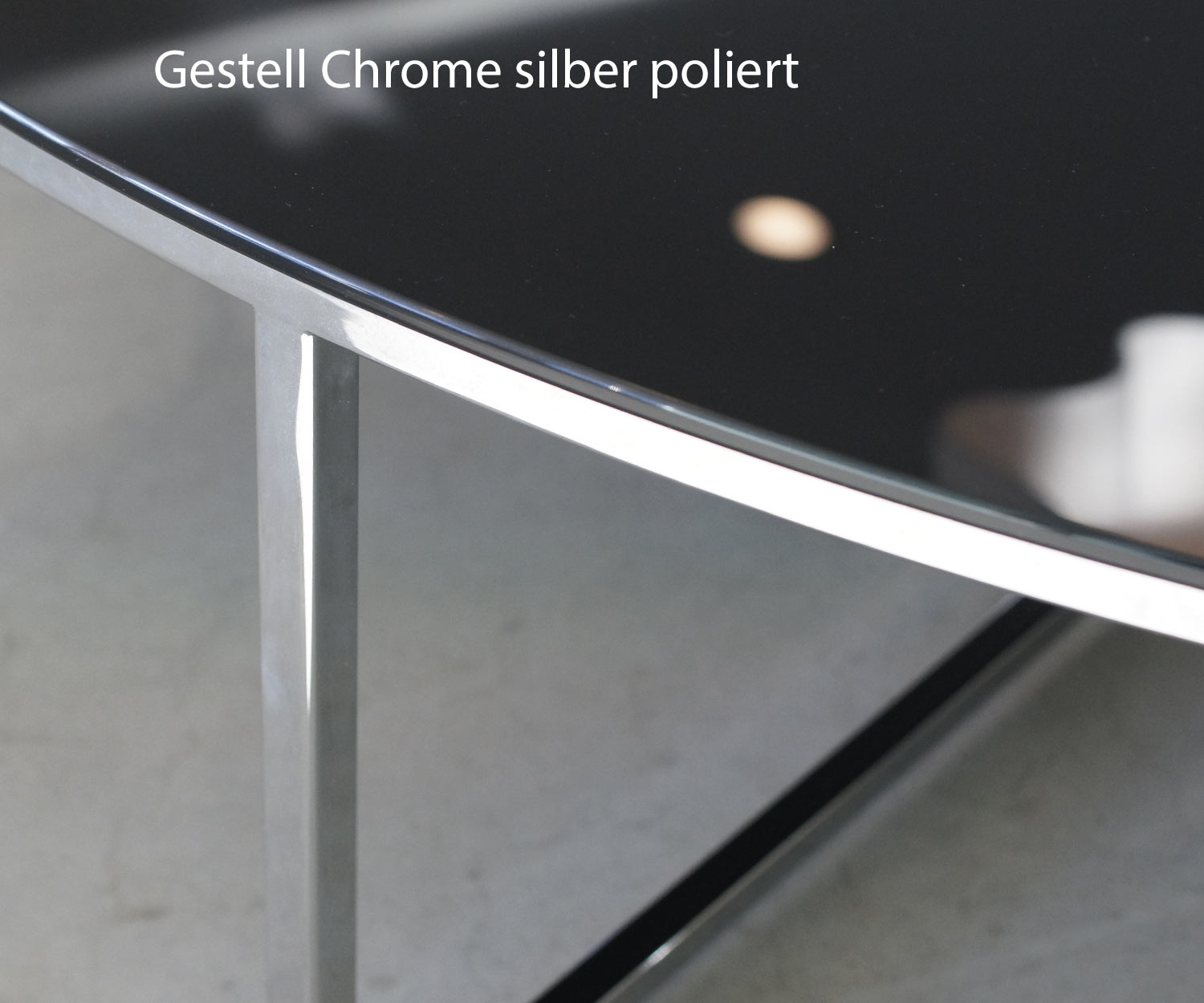 Bolero Tavolino Rotondo Piedistallo U428 – Top In Frassino E Alluminio, 60 Cm – Uso Interno/Esterno, Colore Argento