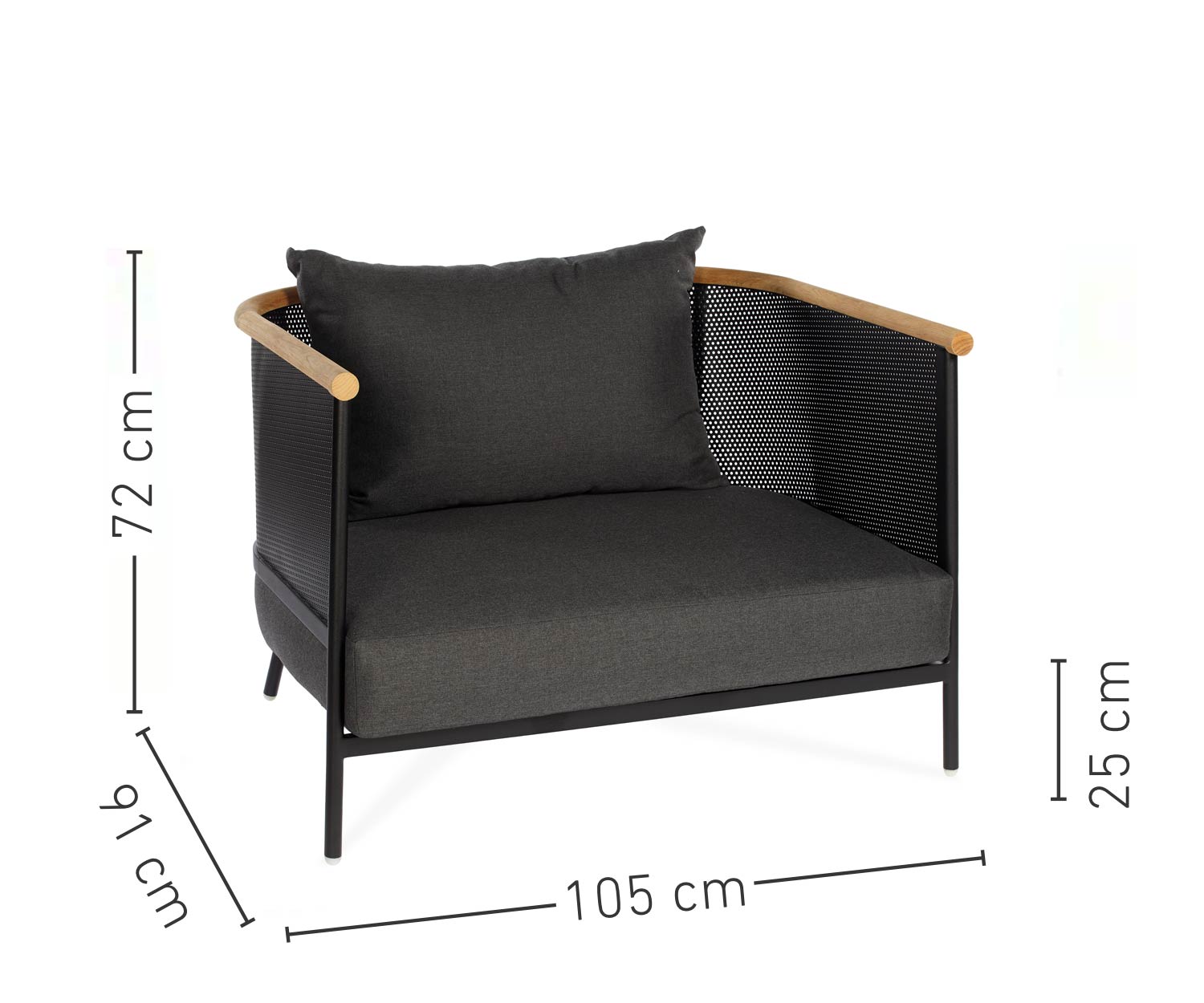 Poltrona da giardino della collezione da giardino Oasiq Riad  Poltrona da giardino della collezione da giardino Oasiq Riad