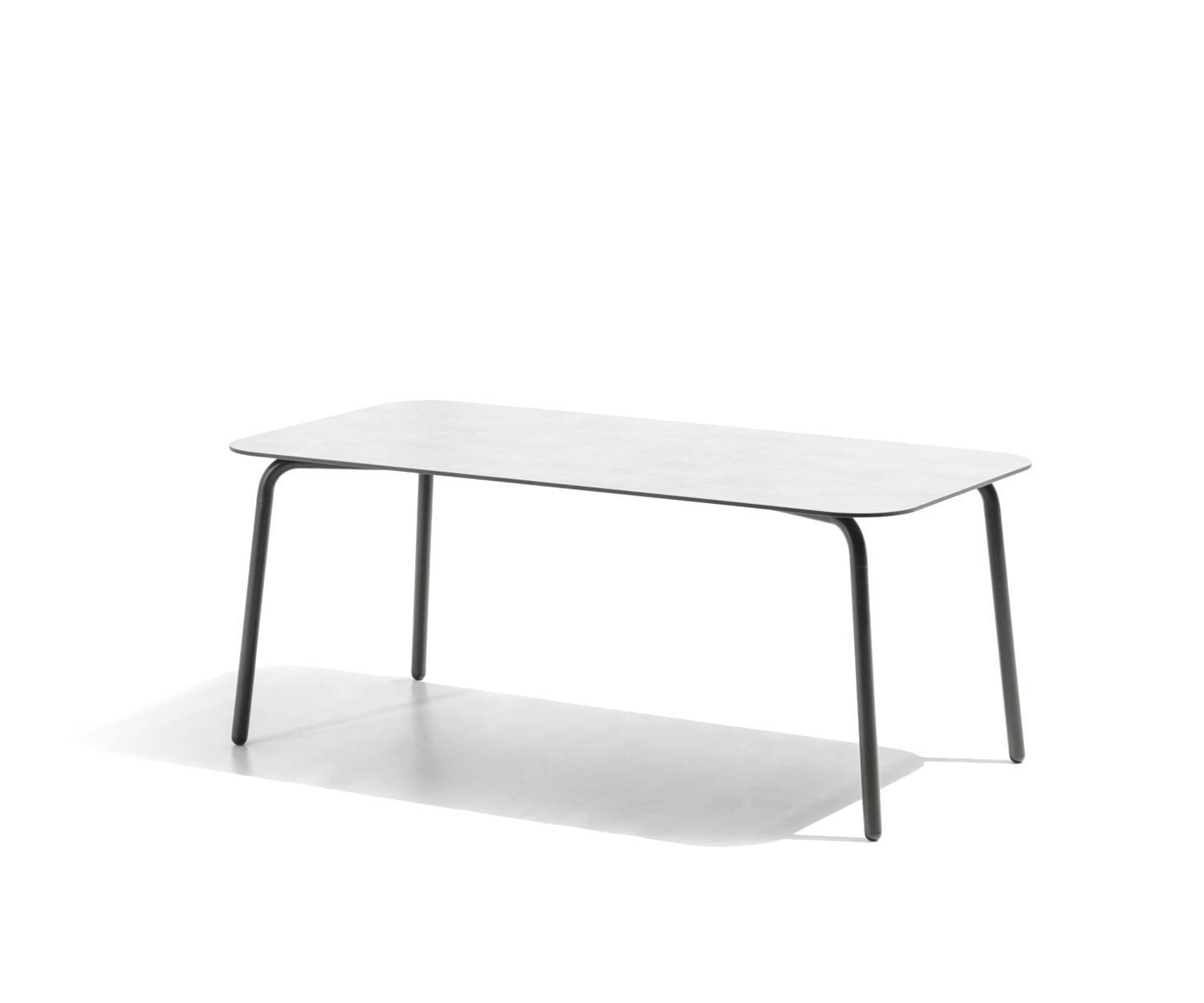 Esclusivo tavolo da giardino di design Todus Condor con struttura in acciaio inox verniciato a polvere