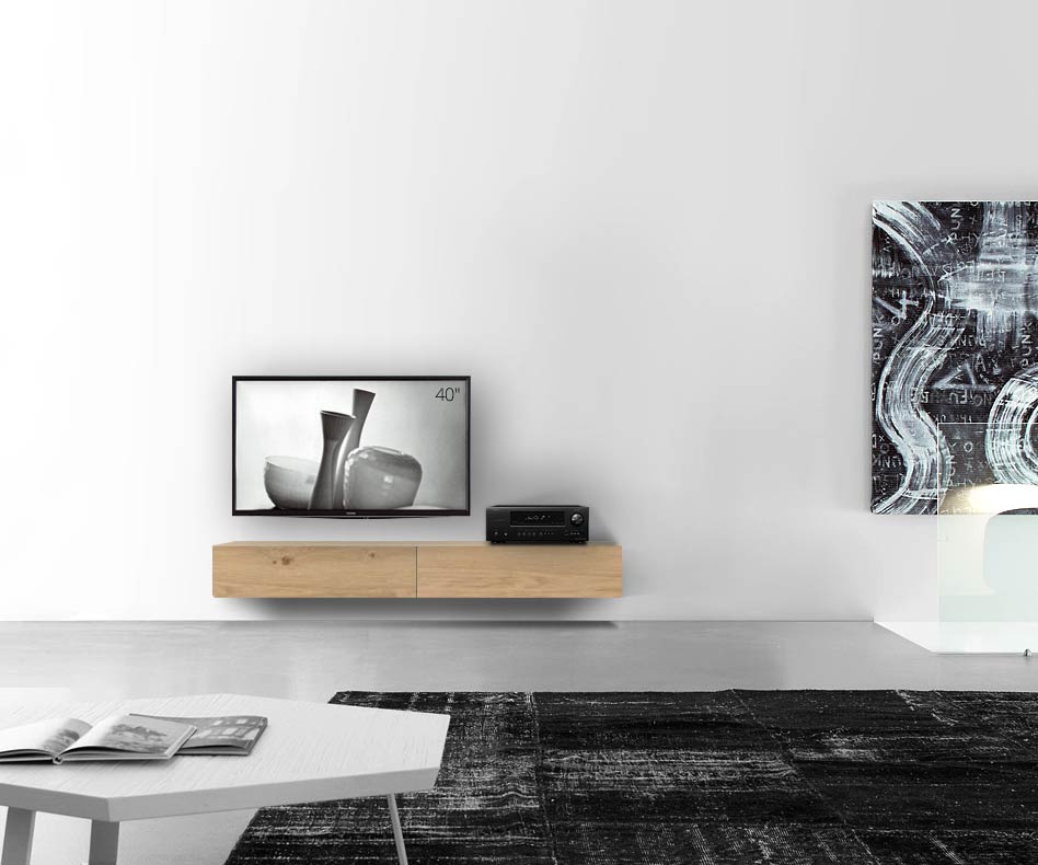 Livitalia Design in legno configuratore a parete 180 cm 24 cm 56 cm rovere chiaro Livitalia Design in legno configuratore a parete 180 cm 24 cm 56 cm rovere chiaro