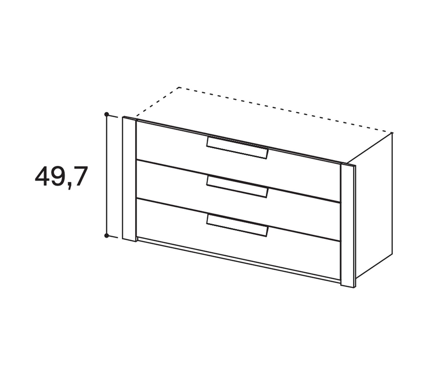 Novamobili Accessori per armadi Armadi 3 cassetti Novamobili Accessori per armadi Armadi 3 cassetti