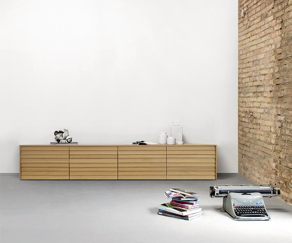 Punt Credenza Sussex piano B235 rovere super opaco Punt Madia Sussex piano B235 rovere super opaco