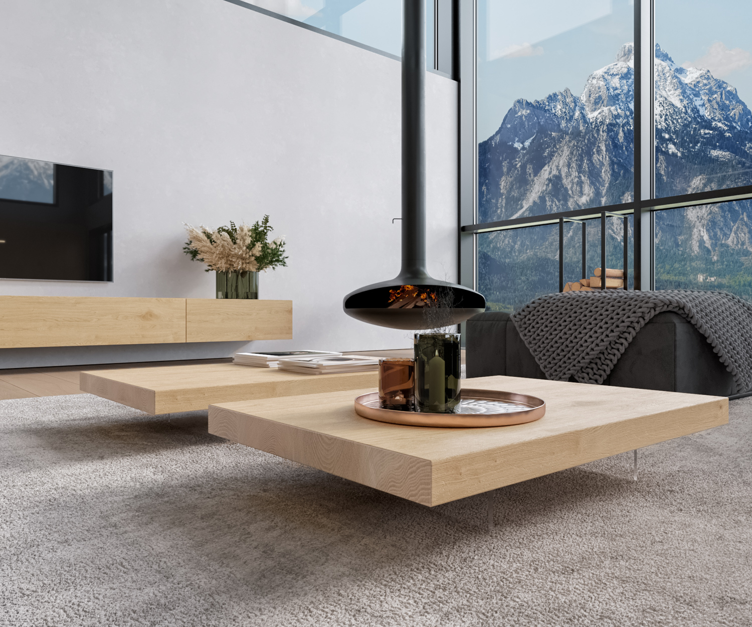 Tavolino da caffè a sinistra Tavolino da caffè a sinistra