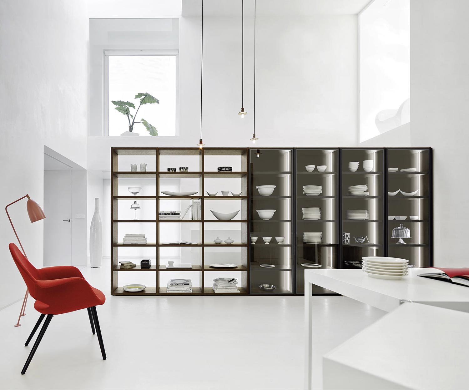 Esclusivo Livitalia Design libreria porte in vetro divisorio C91 Esclusivo Livitalia Design libreria porte in vetro divisorio C91