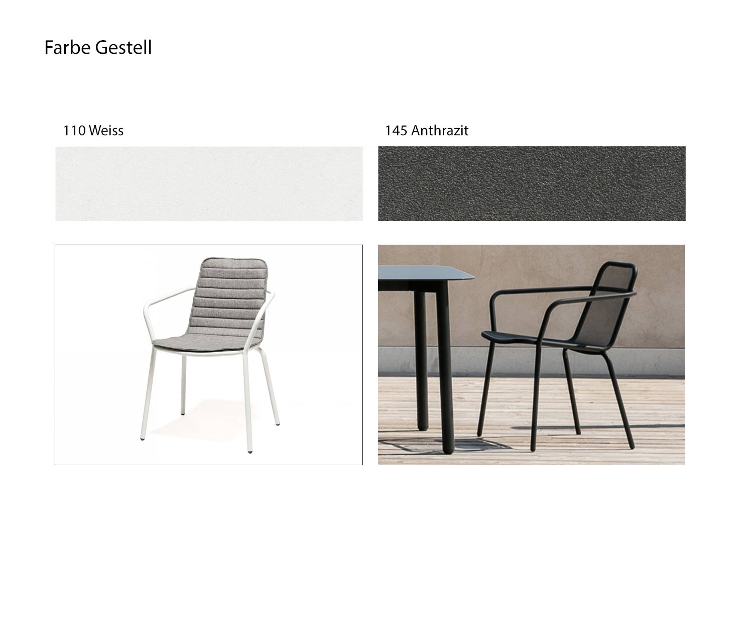 Todus Poltrona Starling Design Colori Struttura della sedia Bianco Antracite