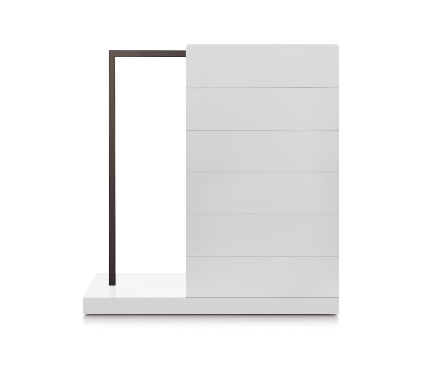 Novamobili Cassettiera alta Easy6 + armadio a sinistra L64cm bianco opaco300 Novamobili Cassettiera alta Easy6 + armadio a sinistra L64cm bianco opaco300