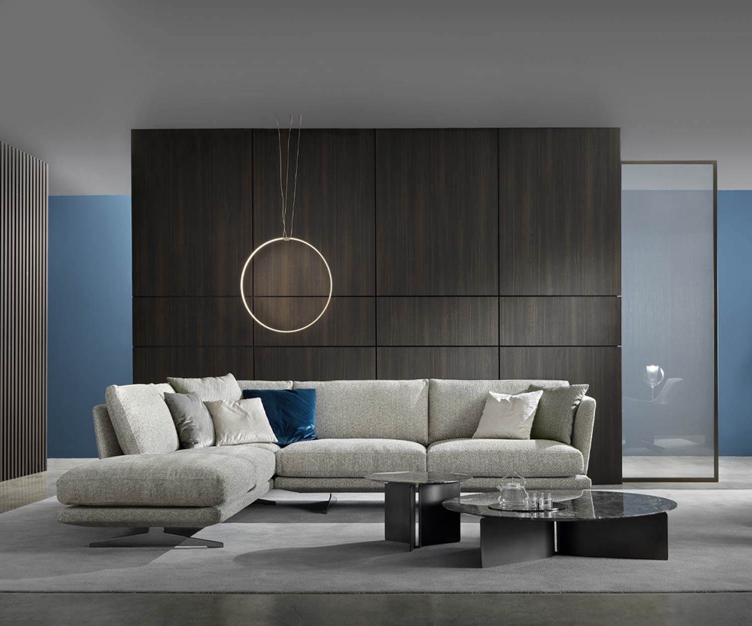 Exclusive Marelli Tavolino Wave Marmo Arabescato Grigio Struttura in metallo Nero Exclusive Marelli Tavolino Wave Marmo Arabescato Grigio Struttura in metallo Nero