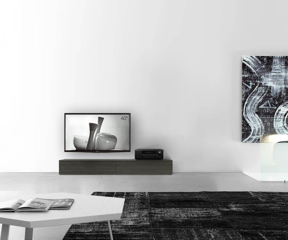 Livitalia Lavagna design in legno configuratore base 180 cm 24 cm 46 cm rovere grigio