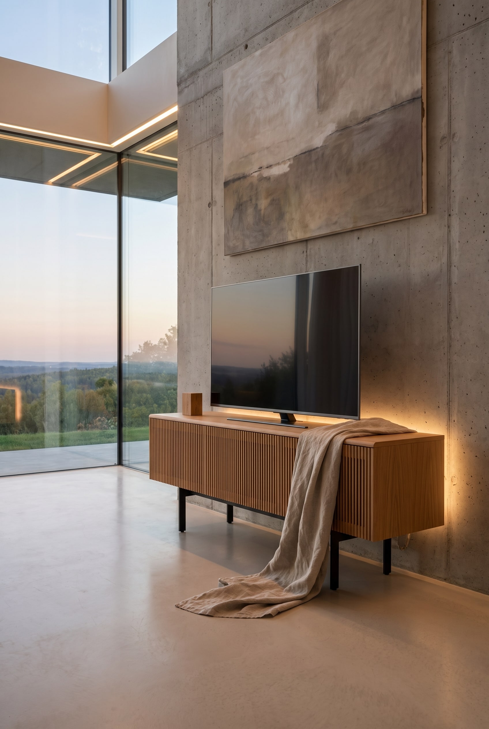 Wohnzimmer TV-Lowboard Wildeiche Wohnzimmer TV-Lowboard Wildeiche